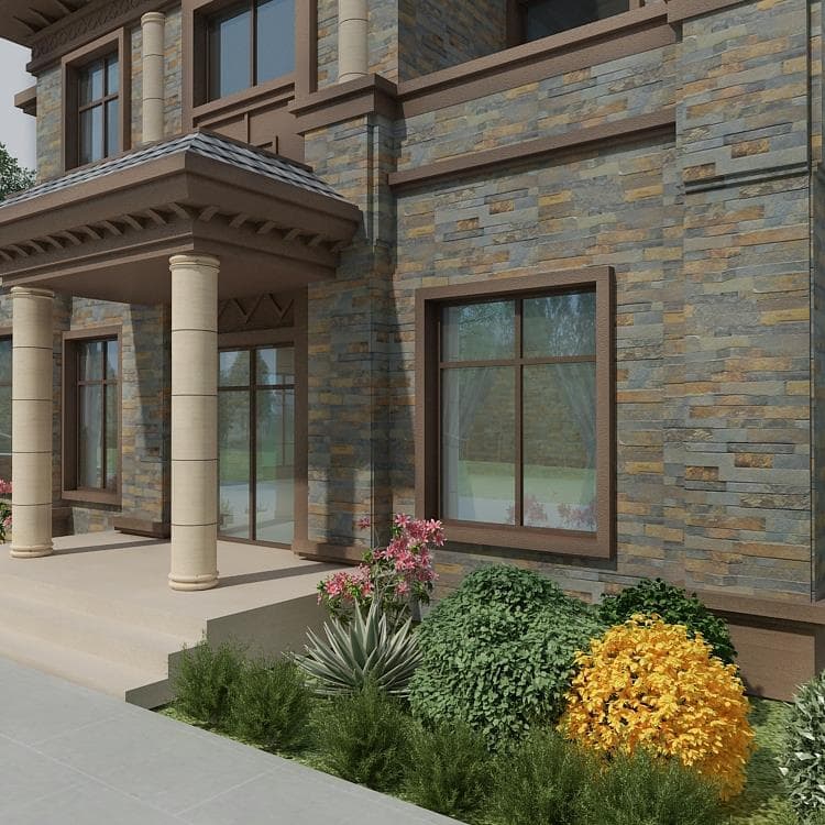Durable Front Elevation Tiles Design for Modern Home Exterior